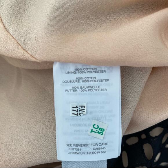 J. Crew Black Nude One Shoulder Ruffle Blouse Top NWTS size 10 - Picture 7 of 7